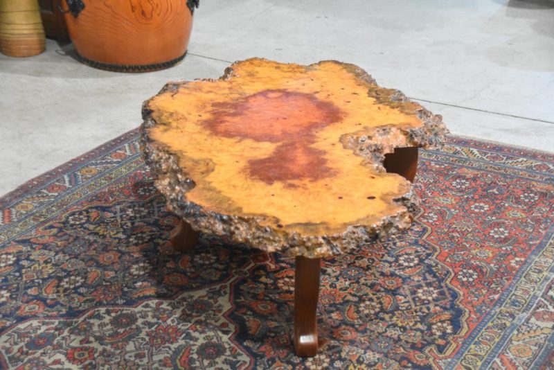 Stunning Burl Wood Table - Image 4