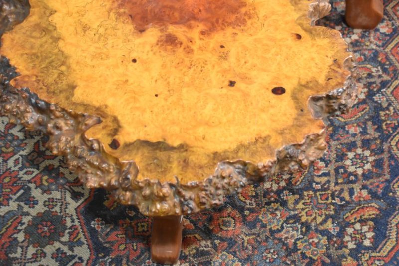 Stunning Burl Wood Table - Image 3