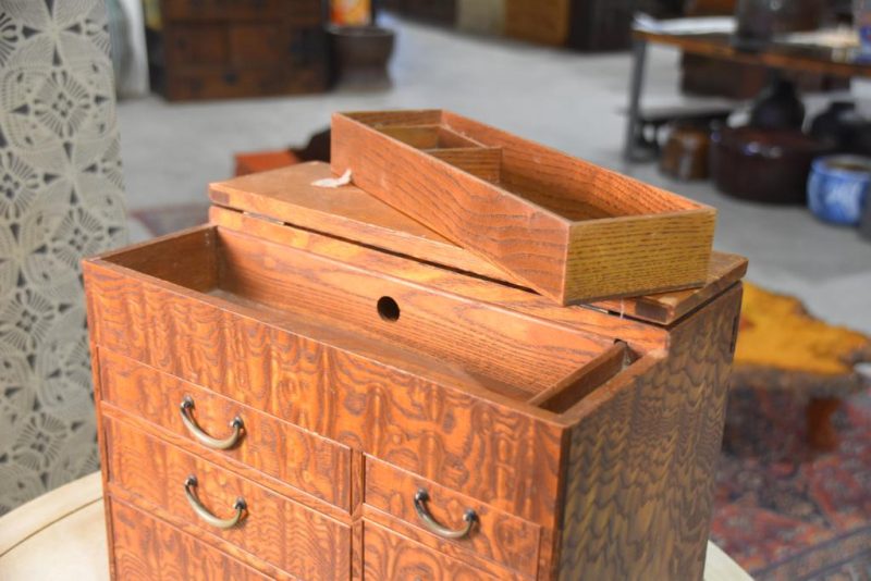 Vintage Burled Mulberry Sewing Box - Image 5