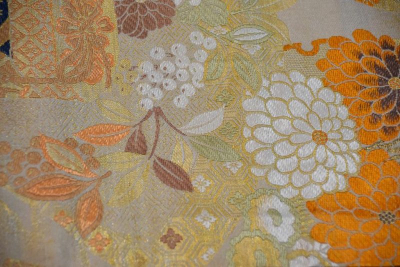 Japanese Vintage Brocade Obi Sash - Image 7
