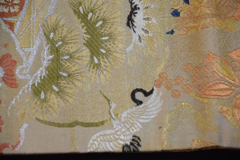Japanese Vintage Brocade Obi Sash - Image 6