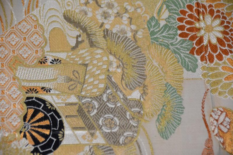 Japanese Vintage Brocade Obi Sash - Image 6