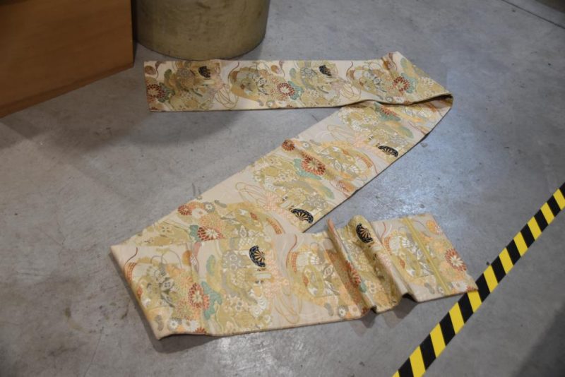 Japanese Vintage Brocade Obi Sash - Image 3