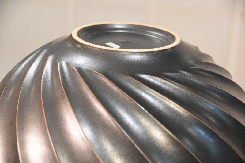 Japanese Silver Glaze Studio Pottery Vase - Image 6