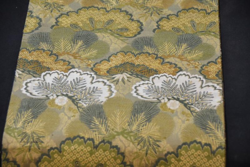 Japanese Vintage Brocade Obi Sash - Image 8