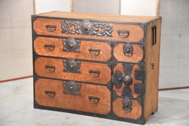 Antique Sendai Region Clothing Chest Width: 1120mm - Image 2