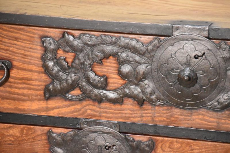 Antique Sendai Region Clothing Chest Width: 1120mm - Image 11