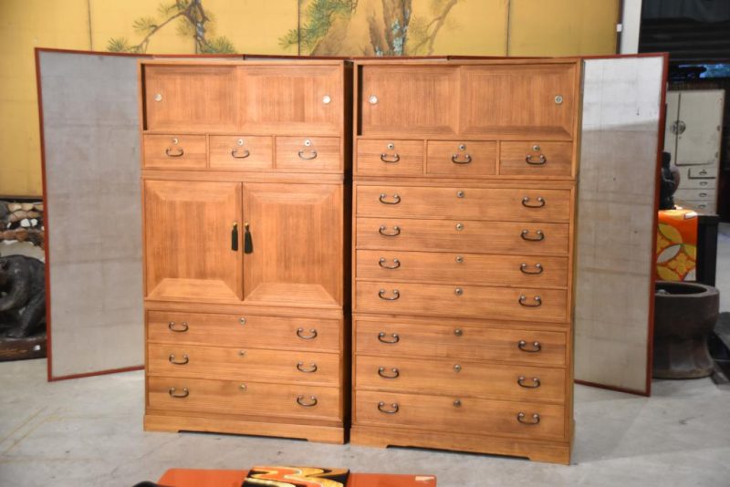 Side by Side Pair of Vintage Wedding Chests Width:1920mm - Image 2