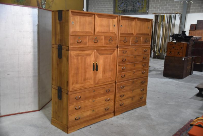 Side by Side Pair of Vintage Wedding Chests Width:1920mm - Image 3