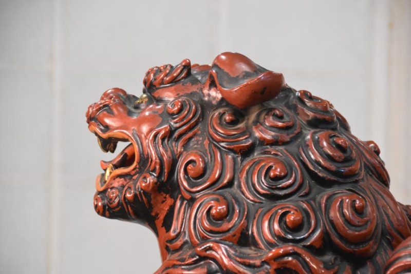 Large Kutani Pottery Shishi Buddhist Lion Dog - Image 10