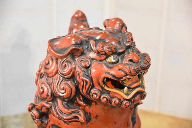 Large Kutani Pottery Shishi Buddhist Lion Dog - Image 5