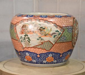 Samurai and Dragon Imari Hibachi Circa:1920's