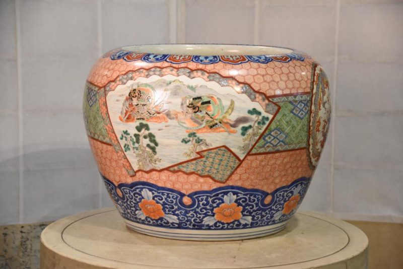Samurai and Dragon Imari Hibachi Circa:1920's