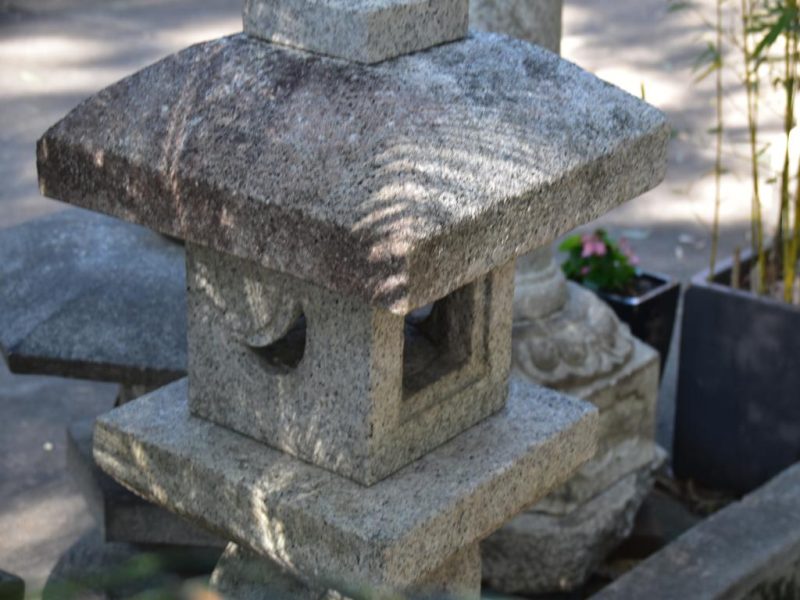 Vintage Oribe Garden Lantern from Kyoto Japan Height:1160 mm - Image 7