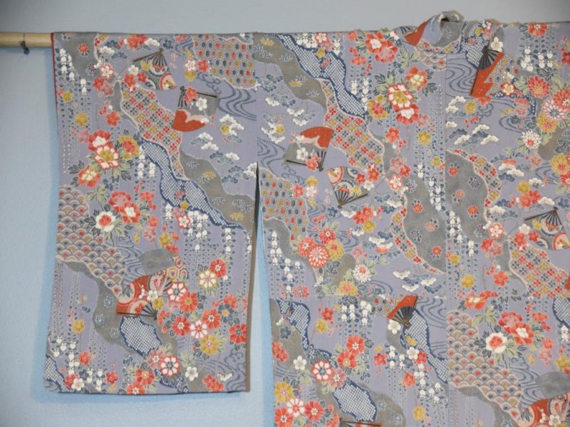 Japanese Traditional Silk Kimono - Image 8