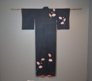 Jacquard Weave Silk Kimono