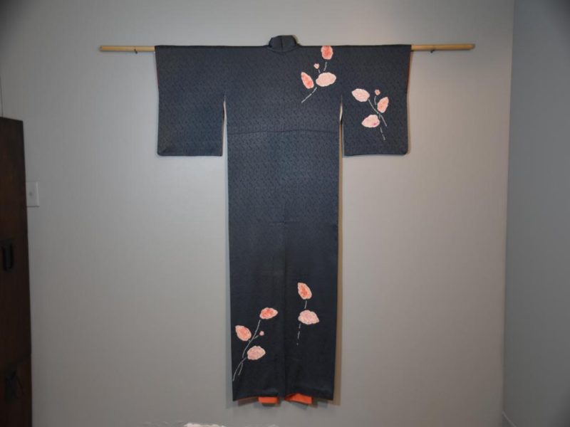 Jacquard Weave Silk Kimono