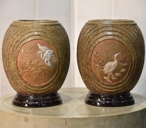 Pair of Pottery Hibachi