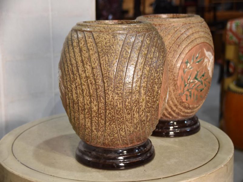 Pair of Pottery Hibachi - Image 3