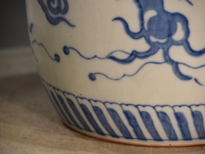 Blue and White Porcelain Hibachi - Image 5