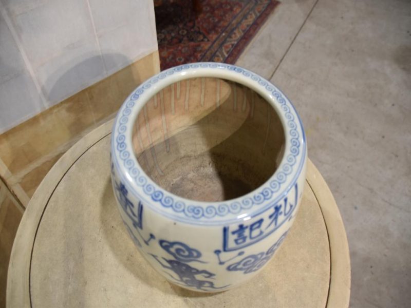 Blue and White Porcelain Hibachi - Image 4