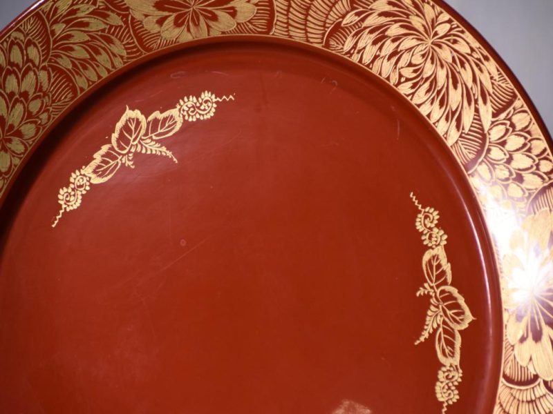 Red Lacquer Plate - Image 6
