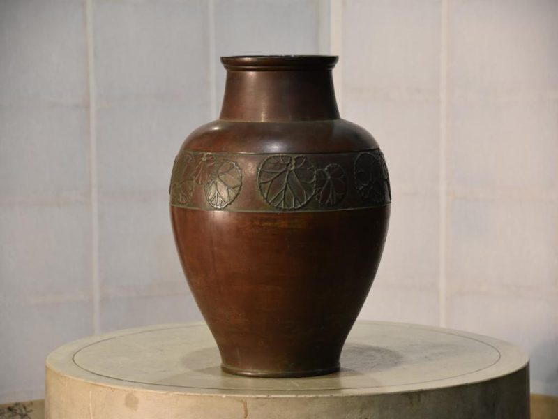 Large Japanese Bronze Vase 34 cm's high