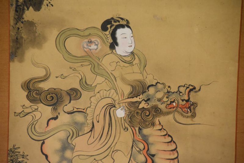 Japanese Benzaiten Riding a Kirin
