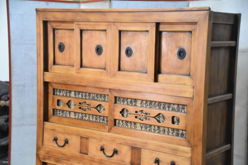 Mizuya Dansu Antique Kyoto Region Kitchen Chest Width:1145.mm - Image 11