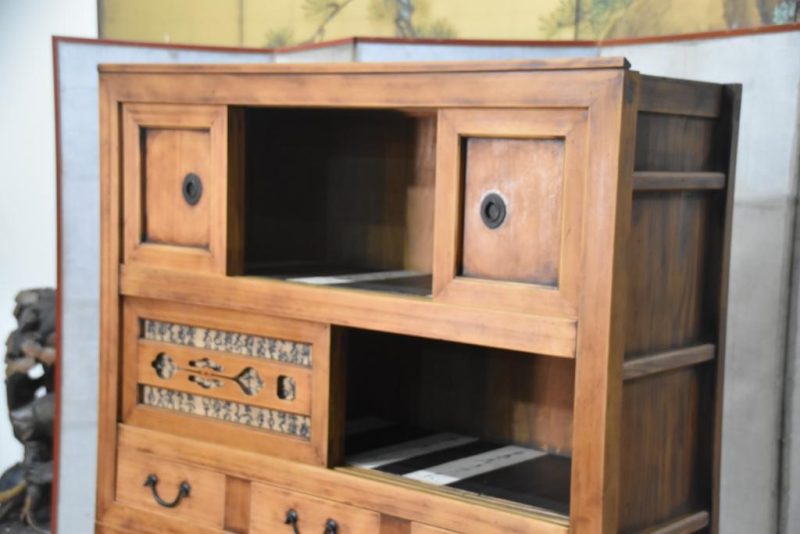 Mizuya Dansu Antique Kyoto Region Kitchen Chest Width:1145.mm - Image 9