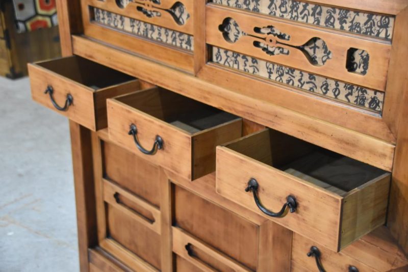 Mizuya Dansu Antique Kyoto Region Kitchen Chest Width:1145.mm - Image 7