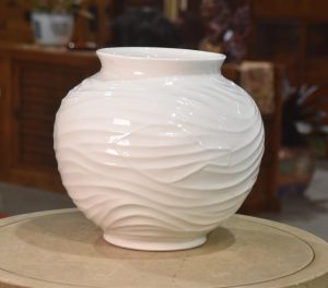 Hakuji White Celadon Vase