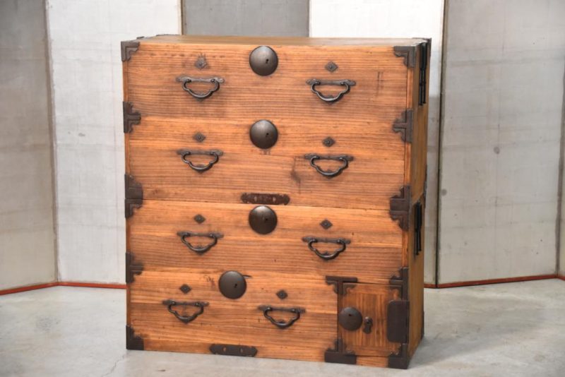 Antique Clothing Chest 2 Sections Width:1000mm - Image 17