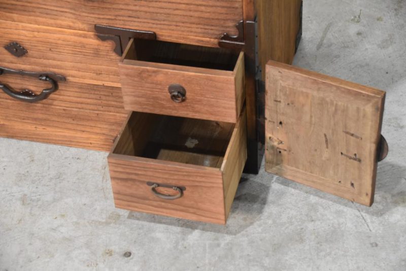 Antique Clothing Chest 2 Sections Width:1000mm - Image 12