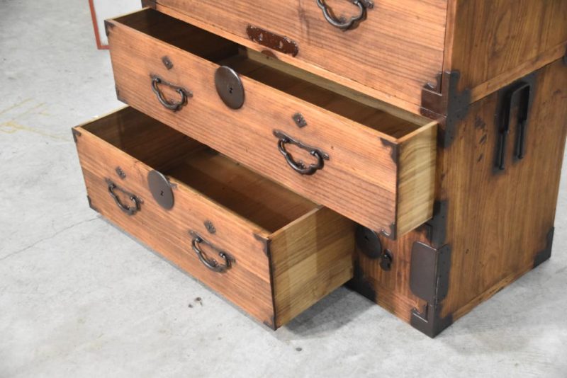 Antique Clothing Chest 2 Sections Width:1000mm - Image 11