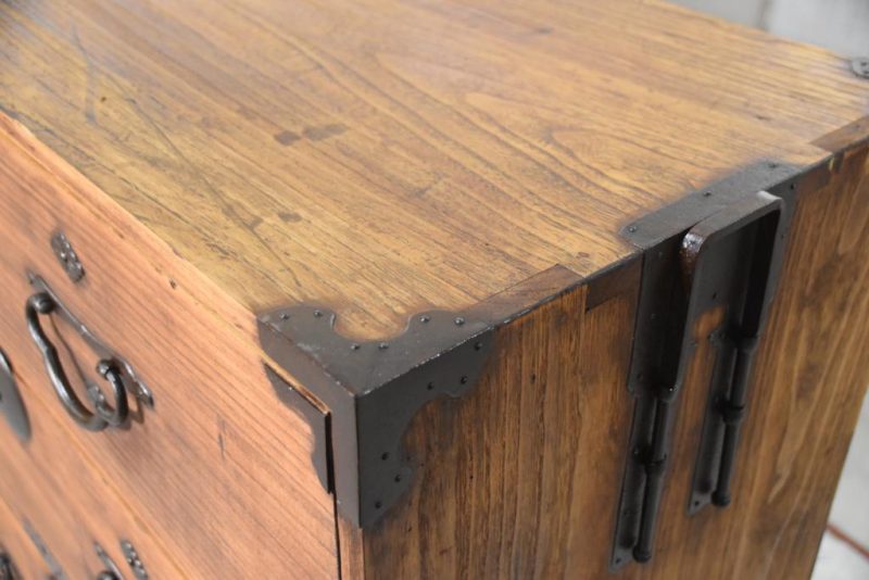 Antique Clothing Chest 2 Sections Width:1000mm - Image 8
