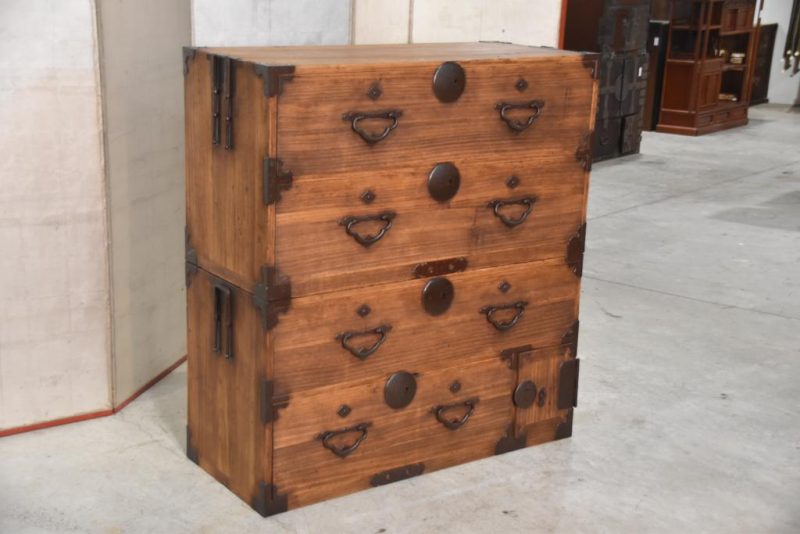 Antique Clothing Chest 2 Sections Width:1000mm - Image 5