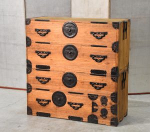 6 Drawer Antique Clothing Chest 2 Sections Width:1030mm