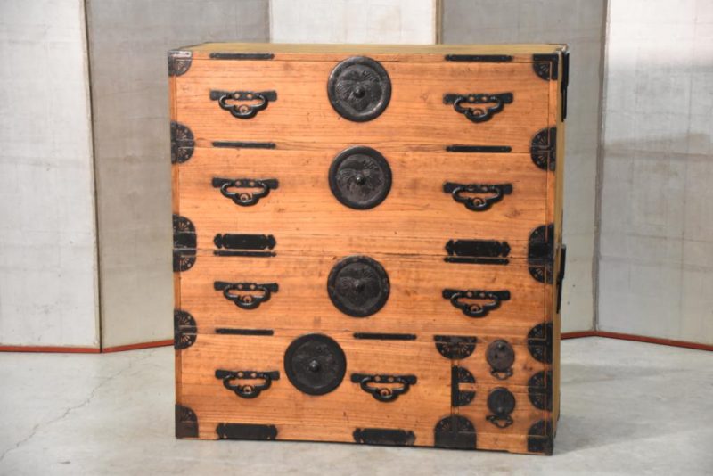 6 Drawer Antique Clothing Chest 2 Sections Width:1030mm - Image 2