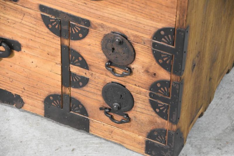 6 Drawer Antique Clothing Chest 2 Sections Width:1030mm - Image 10
