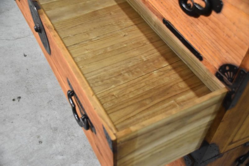 6 Drawer Antique Clothing Chest 2 Sections Width:1030mm - Image 7
