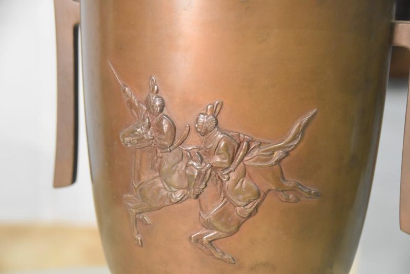 Japanese Bronze Vase Usubata - Image 7