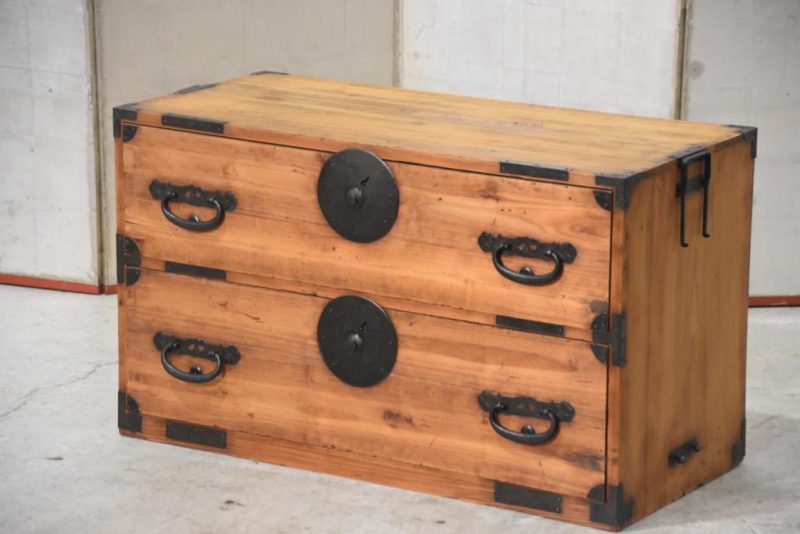 Antique Half Clothing Chest Width:880mm - Image 2