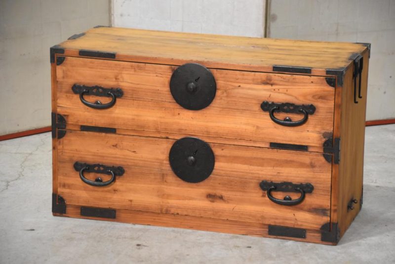 Antique Half Clothing Chest Width:880mm - Image 5