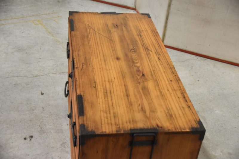 Antique Half Clothing Chest Width:880mm - Image 3