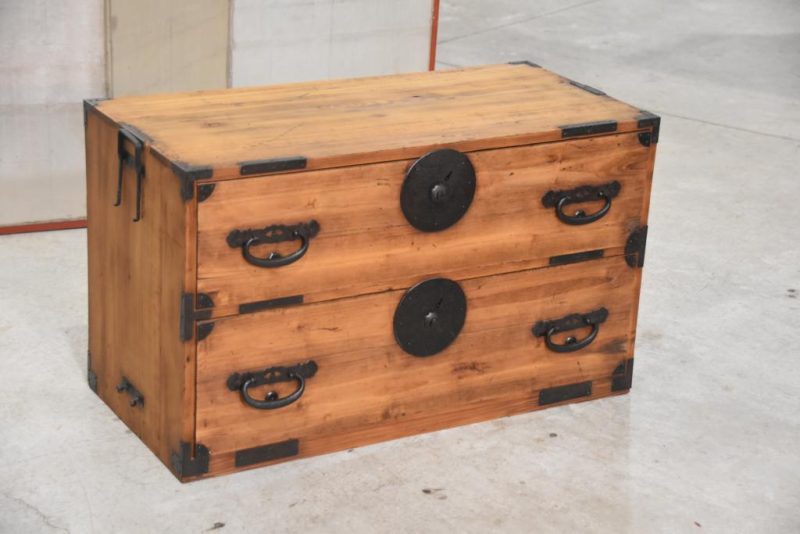 Antique Half Clothing Chest Width:880mm - Image 6