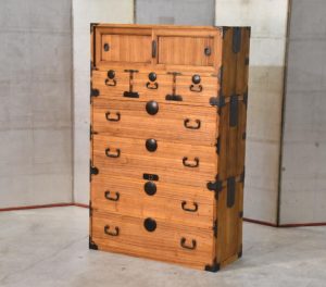 Antique 3 Section Clothing Chest Width:905mm