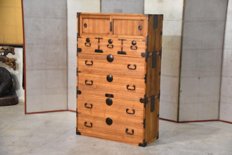 Antique 3 Section Clothing Chest Width:905mm