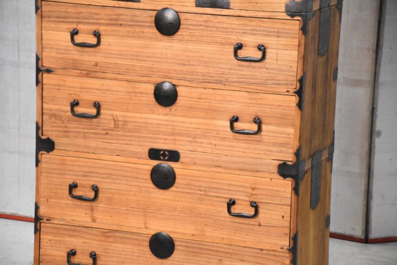 Antique 3 Section Clothing Chest Width:905mm - Image 9