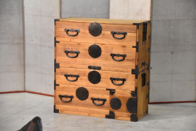 Antique Japanese Clothing Chest on Chest Width:960mm